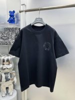 ch 克罗心 高克重 2025夏季新款重影刺绣梵文立体字母Logo最新品短袖 Dd 专柜同步有售，原单狠货，时尚进口原版科技面料，上身舒适透气，原版定制五金辅料