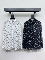 小香风印花衬衣 低调又时髦 版型百搭不挑人 都可驾驭 百搭又帅气 高品质 两色 尺码Sml