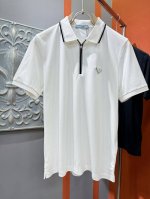 prada 普拉达 2025官方春夏新款 男士翻领短袖polo衫，胸口精致Logo，高端主线系列，进口丝光珠地棉面料，面料属性皆为上乘，缔造出独一无二的面料类型