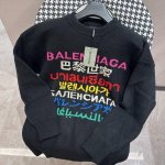 Balenclaga巴黎世家 巴黎世家秋冬新款多国语言情侣百搭针织毛衣高版本高版本 全网独家首发 百搭款细节处理完美 原版面料 网红明星同款 手感非常舒服 时尚