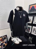 上新 Boy London25炫彩三鹰大翅膀情侣短袖Tee男女同款 超高版本 经典图案设计 立体外凸印花 后背主题大翅膀英文Logo吸睛有型！面料由品牌面料商直