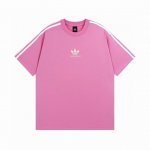 Balenciaga 巴黎世家联名阿迪达斯三叶草条纹Logo印花短袖T恤 本市场No.1的质量 真正天花板品质 全部原版开发注意细节图 避免被盗图商家混发 正确