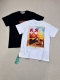 顶级版本上新 O48# -Off-White C O Virgil Ss24重工独家 新款刷漆油画印花Ow箭头Virgil Abloh警戒线高街复古短袖T恤 男