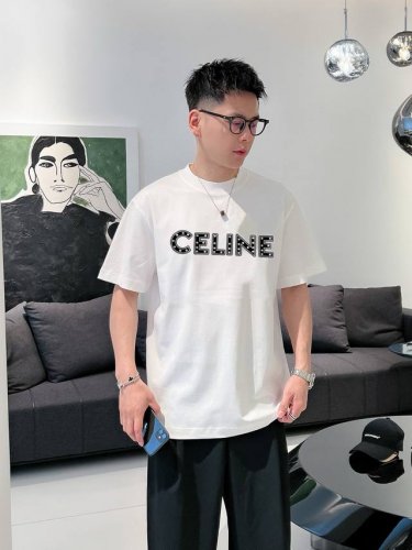 celine 赛琳 2025春夏新品 三标齐全 圆领丝光棉短袖T恤 好货不用过多介绍 看细节 专柜码数：M-Xxxl 175 140建议L