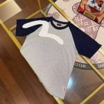 上新，补货中准备出货 Palace25 X Evisu Seagull Raglan 拼色徽标印花短袖T恤 灰宝蓝拼接 白天蓝拼接 尺码S M L Xl Xxl