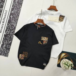 尺码S-2Xl爆款推荐 evisu福神 春夏新款男士海鸥刺绣口袋织锦字母T恤短袖 evisu是一个源于日本的高端潮流品牌 于1991年在日本大阪创立 Evisu