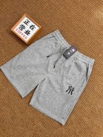 Mlb 洋基队 Ny夏季最新款基础灰色五分休闲短裤 采用重磅华棉面料，触感柔和、垂感强，穿着体验感好 4-5级水洗色牢度不易褪色 面料采用水洗印染工艺 水洗不褪