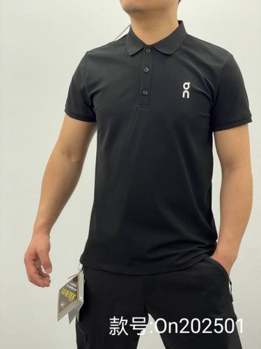 100专柜新款 长期有货 跑量款 on网眼短袖Polo on/昂跑六色短袖翻领Polo衫 高品质网眼面料 男士翻领短袖T恤 今天推荐的这款Polo衫，鼎级科技面