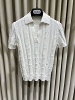 代购 #新品#Her*25早春竹节链条提花V翻领开衫 代工厂p原单渠道 Size S-M-L code 25022524