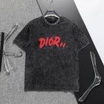Dior 迪奥 官网新款洗水T恤.男士圆领经典Logo刺绣短袖T- Shirt 采用进口客供定制面料 高端的品质 尽显奢华。8867尺码：M-3Xl