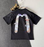 顶级版本 Evisu 福神仙鹤大M印花T恤！ 25Ss夏季新品，进口机器印花，色彩鲜明，颜色正，不脱落，不开胶，采用环保颜料，无甲醛，无异味，领口订制织带包边包