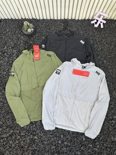 供 - Hh海丽汉森 夏季新品户外运动休闲透气拼接薄外套防晒衣皮肤衣 男女款 - 采用独家研发的轻量速干面料 搭载高效透气科技 接触肌肤瞬间带来清爽感 快速蒸发