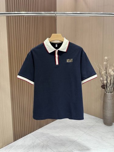 gucci 古奇 重磅推荐！春夏新品，专柜在售，顶级品质，棉质网眼珠地面料翻领短袖，客供定织100%纯棉网眼珠地面料，面料表面排列均匀整齐的纹理，透气性和散热排