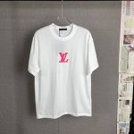 C04 lv 路易25Ss 300克重早春新款胶膜发泡字母Logo印花短袖轻奢主义 男女日常通勤穿搭必备单品正确版本欢迎对比详细特征 100%纯棉双纱汗布面料