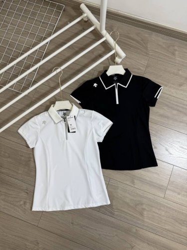 丶上新 女款迪桑特速干Polo Descentegolf 迪桑特高尔夫Field系列女士短袖Polo衫25夏季新品 采用质感针织面料制成的短袖Polo衫，面料四