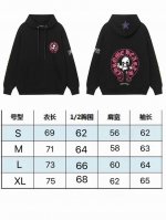 现货 9822 秋冬新款美式潮牌重磅印花宽松纯棉连帽卫衣男女同款 按原版 定织长绒棉400克 不同与市面上的普通卫衣面料． 颜色：黑色 码数：S M L Xl欧