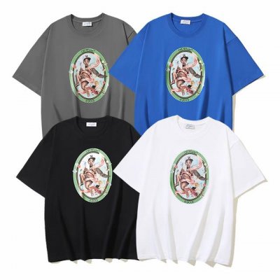 1126# Off-White纯棉260G重磅天使Logo印花短袖T恤 黑色 白色 蓝色 深灰色 S M L Xl