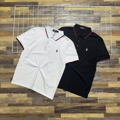 新款上新 限量款爆款推荐2025新款Ralph Lauren拉夫劳伦保罗大马标刺三粒扣胸前刺绣小标翻领Polo衫短袖 专柜同步64支定制级别双重水洗珠地棉网眼，