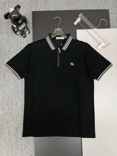 Burberry 巴宝莉 战马刺绣新款拉链polo衫 原版面料 官方同款 采用210克丝光珠地棉，定制 同缸染面料 手感非常舒服爽滑 版型挺阔有型 一线品牌代工