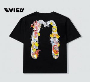 顶级版本 evisu 福神龙蛇年限定款大M印花T恤 25Ss夏季新品 进口机器印花 色彩鲜明 颜色正 不脱落 不开胶 采用环保颜料 无甲醛 无异味 领口订制织带