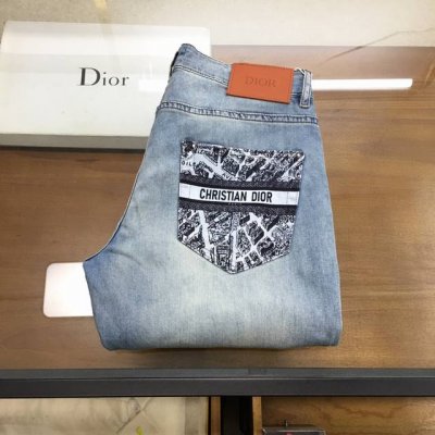 新品 Dio..R New# -春夏新款，男士牛仔裤原厂原布原洗水！进口原版水洗弹力面料，复杂的手工艺叠加，任何一个洗水环节多停留几秒都会变成完全不一样的颜色效