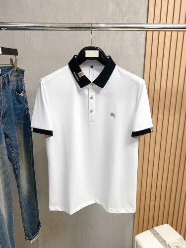 巴宝莉25Ss新款春夏短袖翻领T恤polo，最高版本客供定制高端朱地面料简单时尚款，螺纹拼色螺纹配色超级好看！经典Logo简单大方的款式！满满的高级感，四季可穿