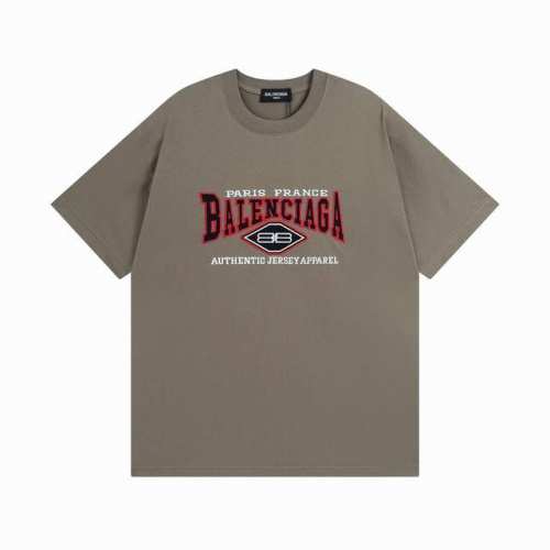 Balenciaga 巴黎世家2025 Ss 经典Bb字母Logo刺绣水洗做旧短袖T恤 本市场No.1的质量 真正天花板品质 全部原版开发注意细节图 避免被盗图