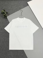 p110 [高版本] Givenchy *纪梵希 *24Ss秋冬新款百搭短袖T恤男女同款！胸前品牌字母颠倒牙刷绣独特设计！后幅有刺绣四G(Logo)。加上紧密纺