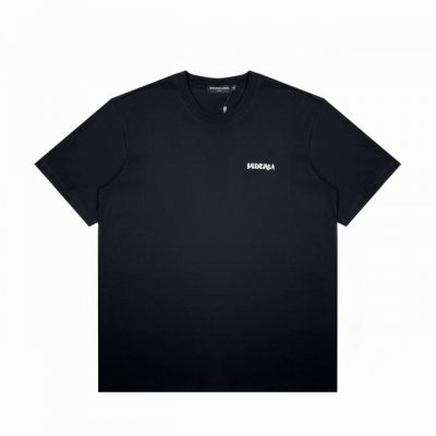 Balenciaga巴黎世家涂鸦后背字母印花短袖T恤 设计感爆棚 前后都有涂鸦 穿起来很酷感的短袖 衣柜里无法拒绝的宝藏单品 黑色很经典 高克重面料230G双纱