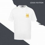 款号Sl60 Lv路易威登缝线大标Logo标识字母图案刺绣圆领短袖 万针刺绣 情侣同款 全套包装 三标齐全 区别市场通货 随意对比 纯棉280克高克重32支双纱