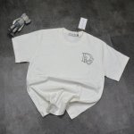 爆款Dior 迪奥春夏新款字母Logo户外运动休闲纯棉短袖T恤男女同款 2025年春夏季T恤 本市场No.1的质量 真正天花板品质 全部原版开发注意细节图 避免