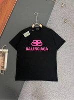 balenciaga*巴黎世家*300G克重磅纯棉T恤厚实透气宽松版型 发泡工艺Logo设计 春夏新款圆领时尚短袖T恤 男女同款 颜色 黑色 白色 码数 Xs