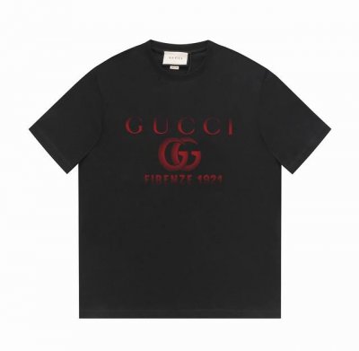 gucci24Ss上新 古驰波普&波点渐变圆点英文标语T恤 -采用双纱纯棉250G 面料颜色定制定染 不缩水不退色 手感舒服 质感超强全套原版辅料 芯片细节到位
