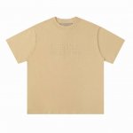 【轻奢杏】P80 fog复线Essentials 第八季立体硅胶双排大小字母短袖T恤 原厂面料 克重240G，细节上的设计处理都是精心制作 高品质产品 区别市场