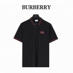 burberry 巴宝莉 胸口方标字母短袖Polo衫 衣领为双系统提花定织扁机制成，有弹性，不变形，衣服全部原生布捆边，前胸双层面筒，无明线，无散口，袖口，前胸