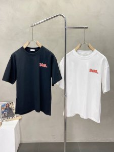 Dior迪奥独家专供新款原单男士休闲短袖 高端定制 高版本 时尚百搭爆款进口面料 手感超柔软细腻 穿着亲肤舒适 高端精品 代工厂p精细做工 上身非常赞 男士必备