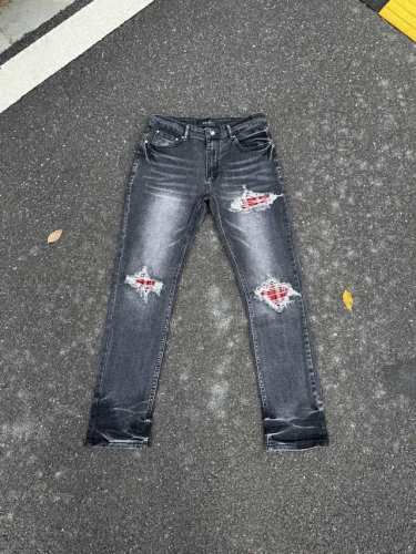 A058 Amiri新款牛仔裤水洗破洞漏皮牛仔长裤男女同款 颜色：黑色 码数：S-Xl 28-34