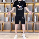 直批170 品牌【Tb】 2025新款男士短袖短裤套装！官网同步销售！市面高端版本！手感细腻柔软！让你穿着更加舒适！立体裁剪版型超赞！尺码:M-5Xl(下单请报