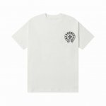 上新 款号:G926 Chrome Hearts克罗心新款经典印花Logo休闲圆领短袖T恤 小红书热门爆款｜明星网红同款穿搭 1面料采用26支270克纯棉双纱面