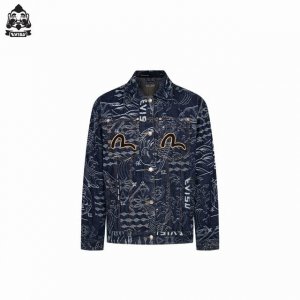 evisu 福神 25Ss 满印嘉文提花龙纹牛仔夹克 23Fw男士外套家花满印牛仔主打款 冠希代言上身同款 福神牛仔外套一直是男人衣橱里必备的单品 今天这款也是