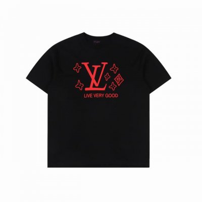 louis Vuitton 路易威登 红色Logo印花短袖T恤 材质:采用高版本280G双纱精梳棉 面料洗水 不缩水 手感软糯 上身舒服 工艺：采用进口颜料 前