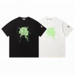 款号：M1022 Moncler 蒙口 官网同款印花图案 双纱纯棉短袖 - 260G双纱纯棉顶级面料 手感柔软 百分百纯棉独家出货 定染硫化黑无尘处理面料 -面