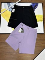 Arcteryx 始祖鸟 Gamma Lightweight Short 9 纯色Logo刺绣系扣直筒夏季中腰休闲短裤 女款 arcteryx Gamma Li