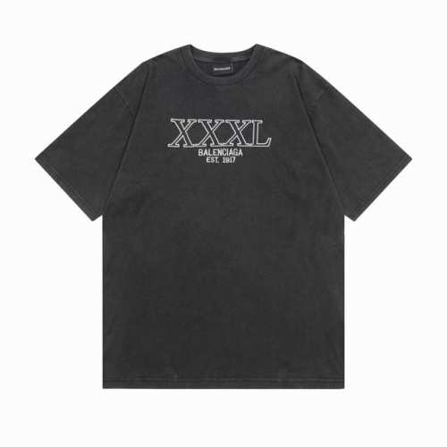 120包邮 balenciaga/巴黎世家2025 Ss 经典Xxxl刺绣短袖T恤 本市场No.1的质量 真正天花板品质 全部原版开发注意细节图 避免被盗图商家
