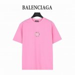 Balenciaga 巴黎世家 25Ss 老爹鞋图案字母印花短袖T恤 购入原版开模打造，全套定制辅料，所有细节完美还原 定织定染260G纯棉精梳棉面料，洗水后达