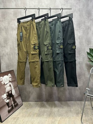 款号208 一裤多穿 可以拆卸成短裤穿搭 石头岛直筒裤美式多功能多口袋徽章Logo可拆卸工装裤，四色可选。经典百搭永不过时系列，绝佳出行穿搭必备百搭神裤 此款采