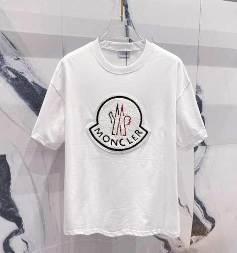 高品质 Moncler 蒙口毛巾绣大Logot桖， 25Ss春夏新品，官网旗舰店同步开售，M家经典大Logo，袖口章仔小标，非二次开发，原版成型，采用32支24