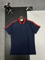 GuccⅠ 古驰 满印新款polo衫 原版面料 原版订制辅料 官方同款 采用210克纯棉珠地面料，定制 同缸染面料 手感非常舒服爽滑 版型挺阔有型 一线品牌代工