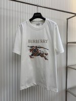 bbr 巴宝莉25Ss战马格纹绣花短袖T恤 Size：Xs S M L