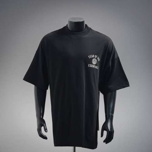 Fear Of God Essentials Fall24 校园Holiday系列 Jersey Crewneck Tee 字母Logo印花基础圆领休闲短袖T恤
